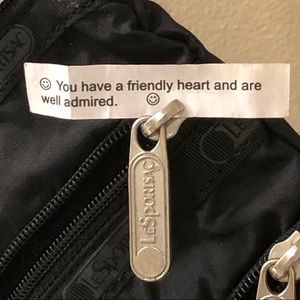 LeSportsac Triple-zip / 3-zip “Pixie” wristlet.